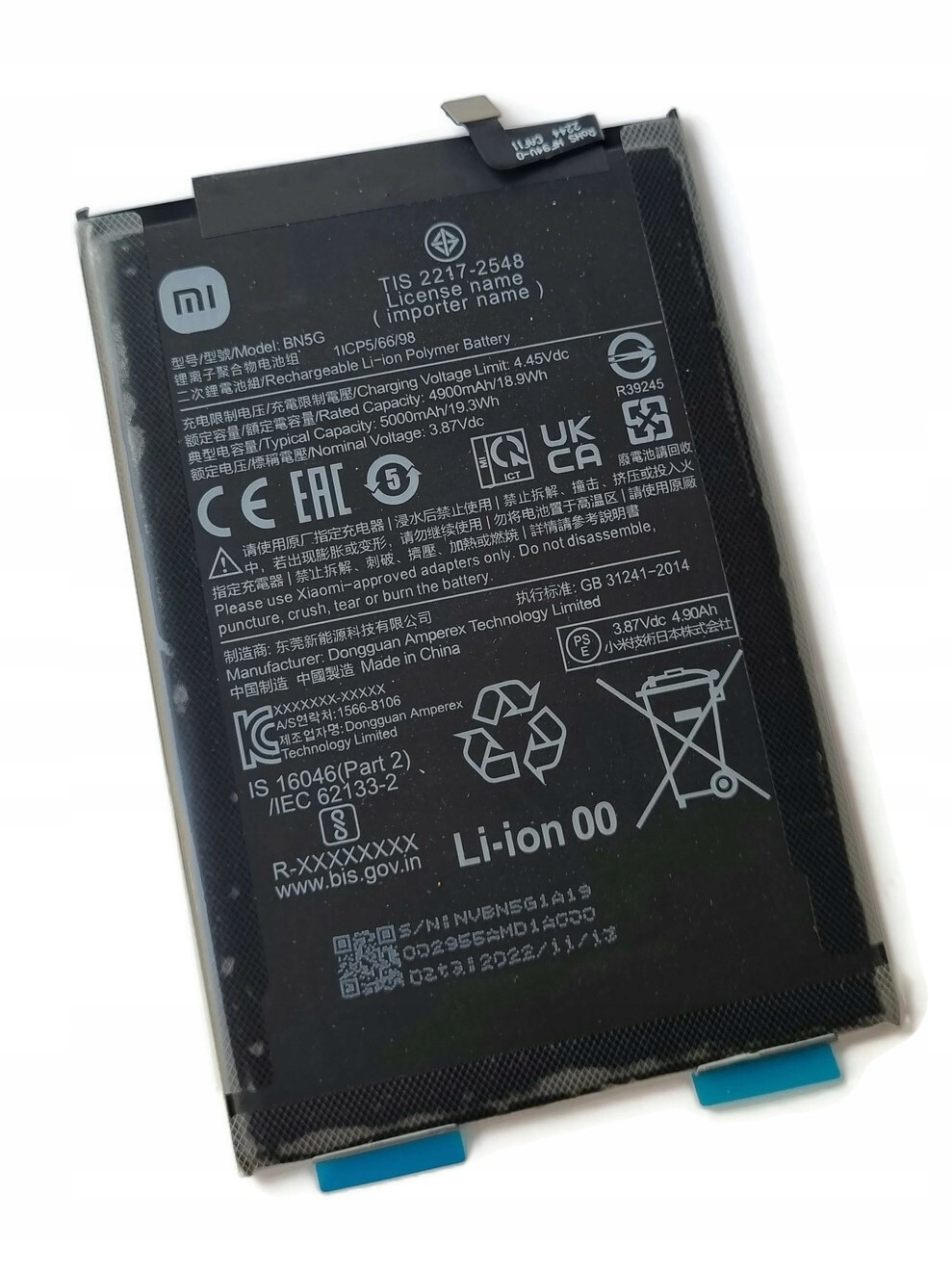 Org Nová originální baterie akumulátor pro Xiaomi Redmi 10A Redmi 10C BN5G