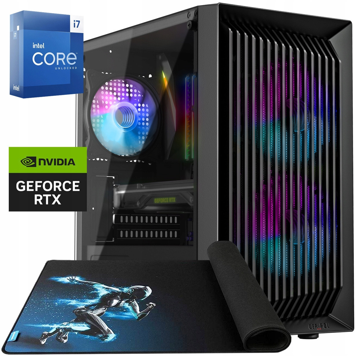 Herní Počítač Rtx 4060 Core i7-6700 32GB Ram DDR4 1TB Windows 10 Rgb