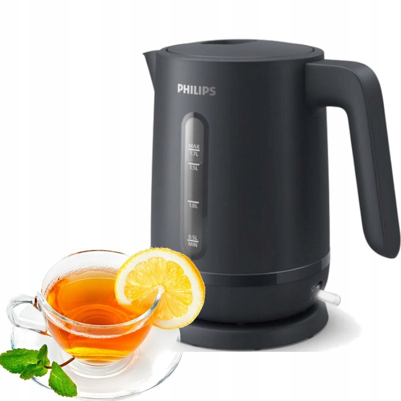 Philips Bezdrátová Konvice HD9314/90 Černá 1,7L 2200W