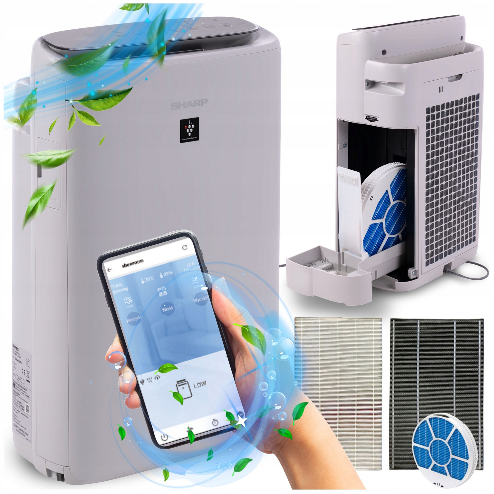 Sharp Čistička vzduchu KI-N52EU-L s ionizací se zvlhčováním Life Air