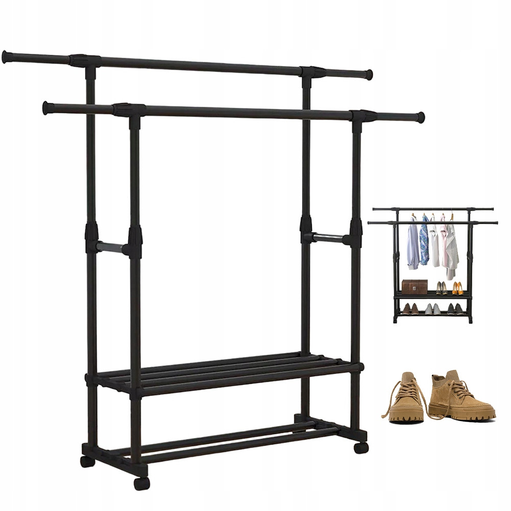 Sušák Na Prádlo Volně Stojící Na Oblečení XXL Silná Nosnost Stabilní