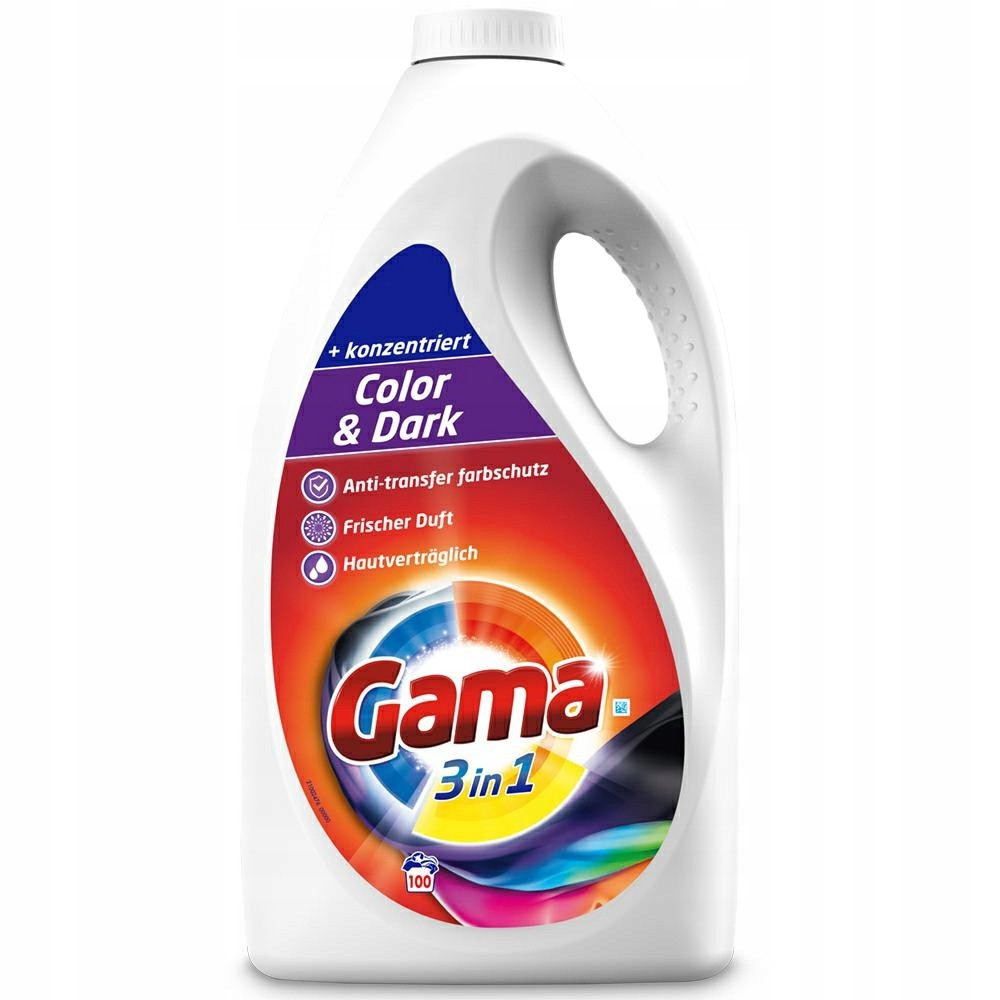 Gel Gama Color 5L 100 praní 3v1 Německo