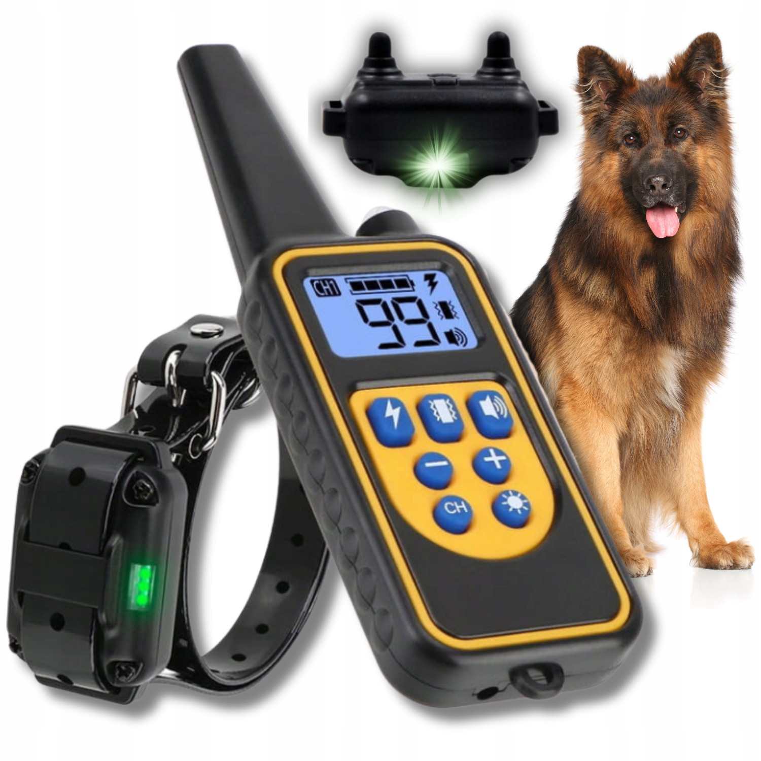 Elektrický výcvikový obojek pro psa Výcvikový trenér 800m Pilot