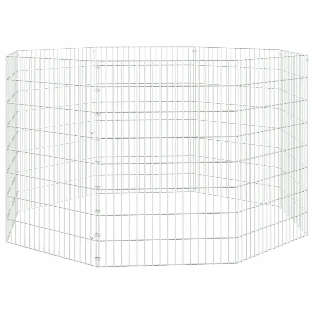 Klec pro králíka 54x80 cm stříbrná