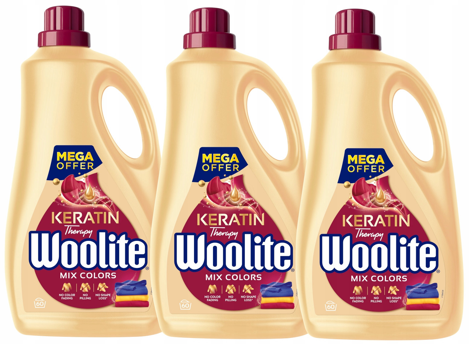 Woolite Mix Colors Tekutý gel na praní sada 10,8L