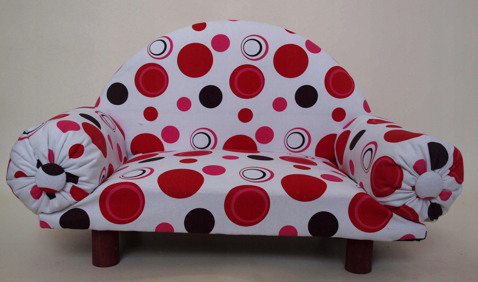 Dřevěná pohovka pro psa nebo kočku Black Red White