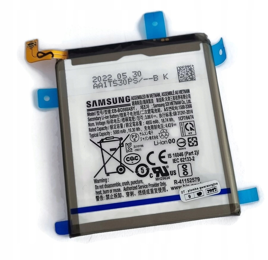 Org Nová Originální baterie akumulátor pro Samsung Galaxy S20 Ultra SM-G988