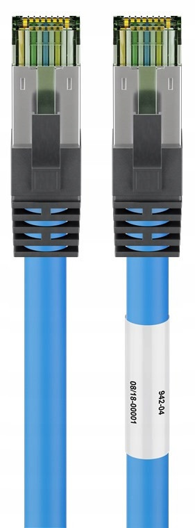 Síťový kabel patchcord Lan RJ45 kat.8.1 S/ftp modrý 25 m