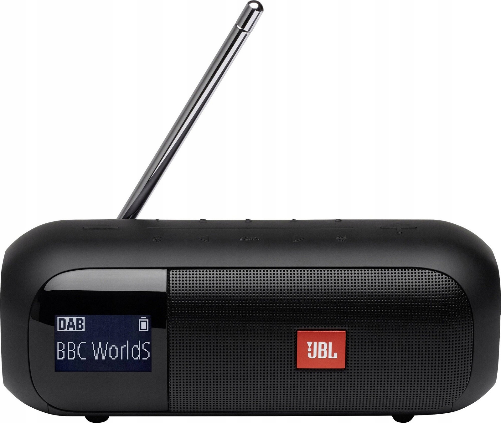 Radiopřijímač Jbl Tuner 2 Černý Dab+ Fm Bluetooth IPX7 LCD Usb Přenosný Černý