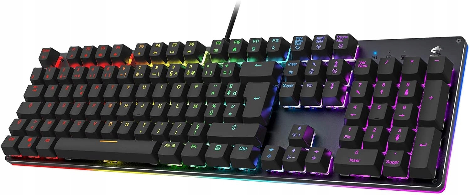 Black Shark Sixgill K2 mechanická drátová klávesnice Led Rgb Usb Pc