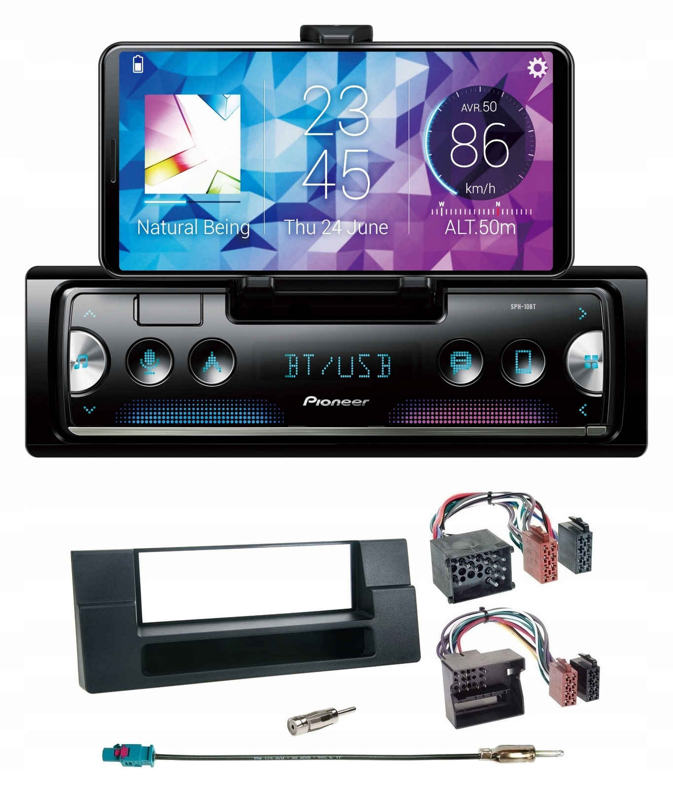 Pioneer SPH-10BT Rádio Bluetooth Usb Bmw 5 E39 X5