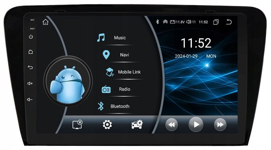 Radio 2DIN Navigace Android Skoda Octavia 3 III 2/32 Gb Dsp Carplay Lte