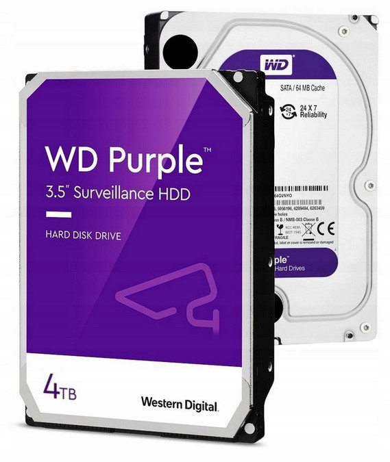 Pevný disk Wd Purple 4TB Western Digital pro Cctv monitoring