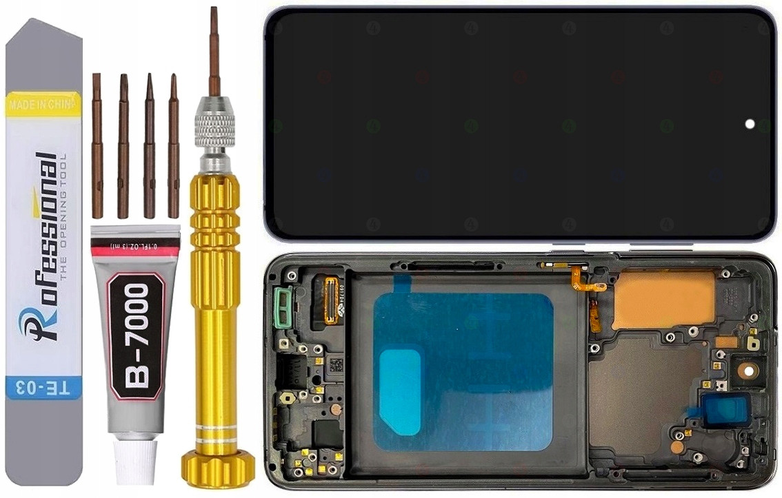 Displej Pro Samsung Galaxy S21 5G G991 G991B Incell LCD +rámeček Šedý