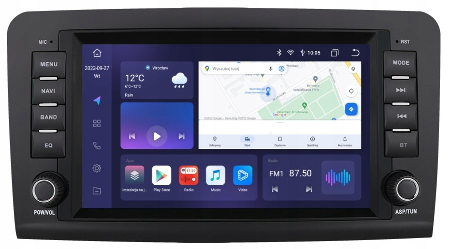 Navigace 2DIN Android Mercedes Benz ML W164 Gl X164 3/32GB Dsp Carplay Lte