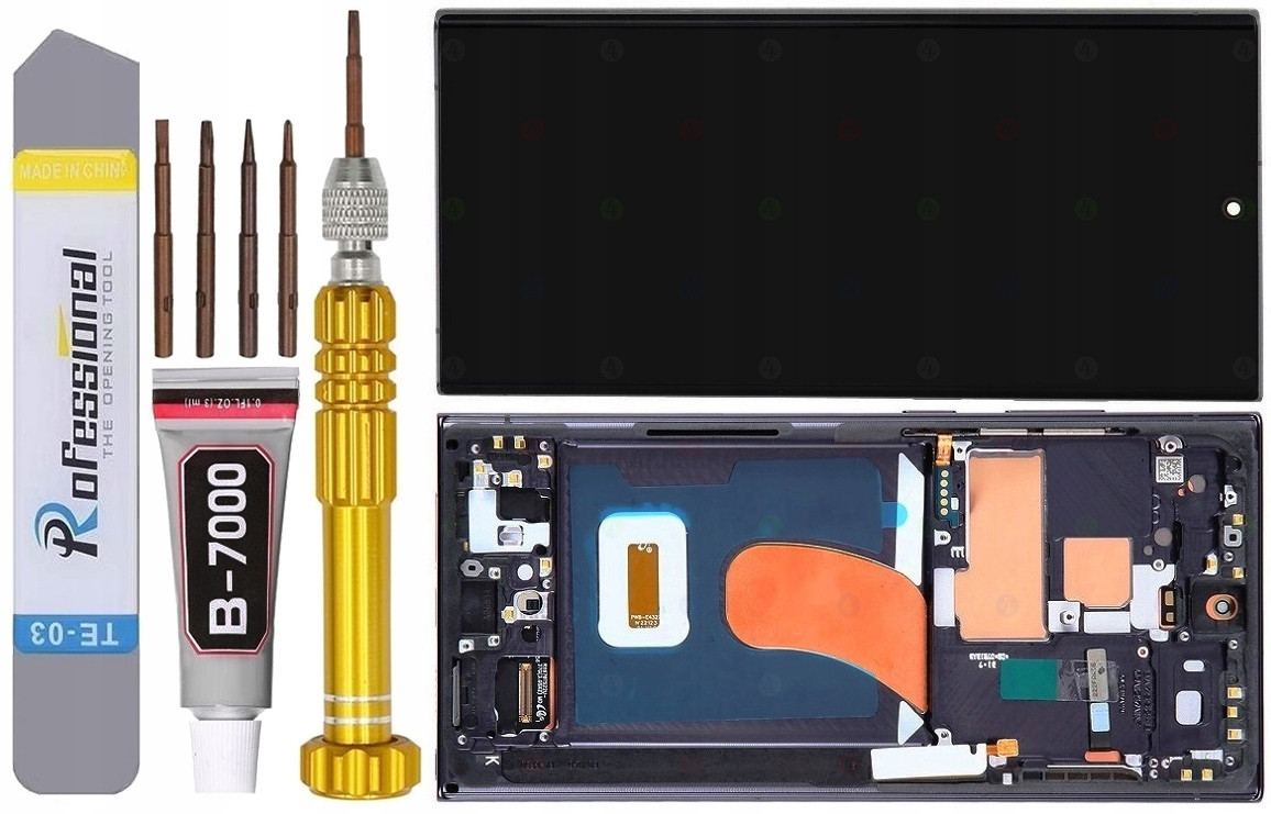 Displej Pro Samsung Galaxy S23 Ultra 5G S918 S918B Oled LCD +rámeček