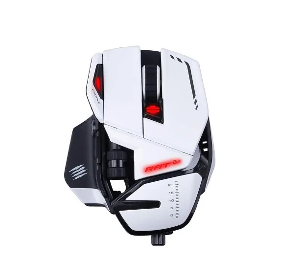 Myš Mad Catz R.a.t. 6+ Bílá Pixart PMW3360 12000dpi