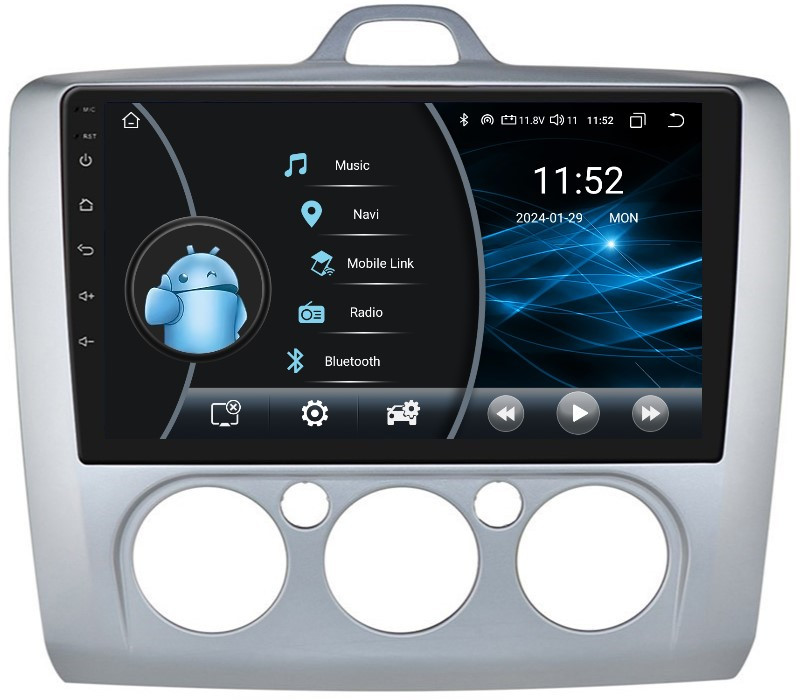 Navigace Rádio 2DIN Android Ford Focus MK2 II 2/32 Gb Dsp Carplay Lte