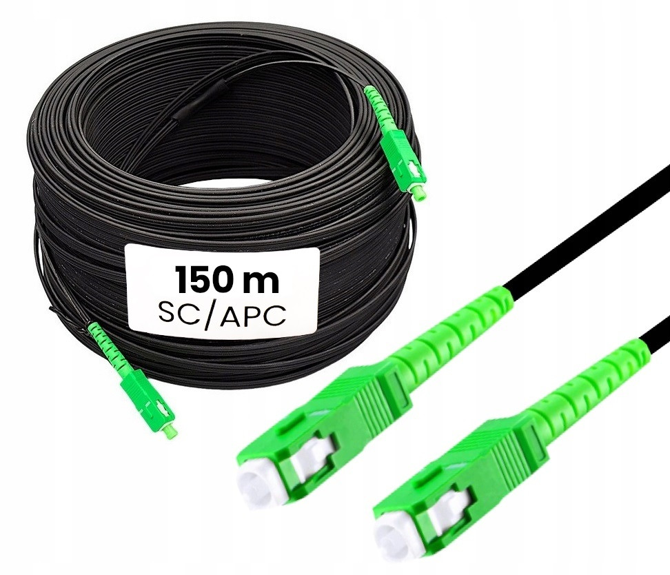 Optický patchcord Sm Sc/apc-sc/apc Drop venkovní 150m