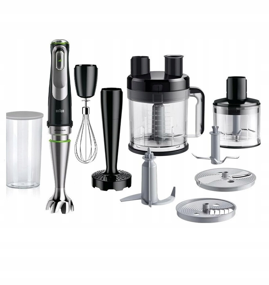 Mixér Sekáček Malakser dp Pyré 1200W Braun Mq 9187XLI MultiQuick 9