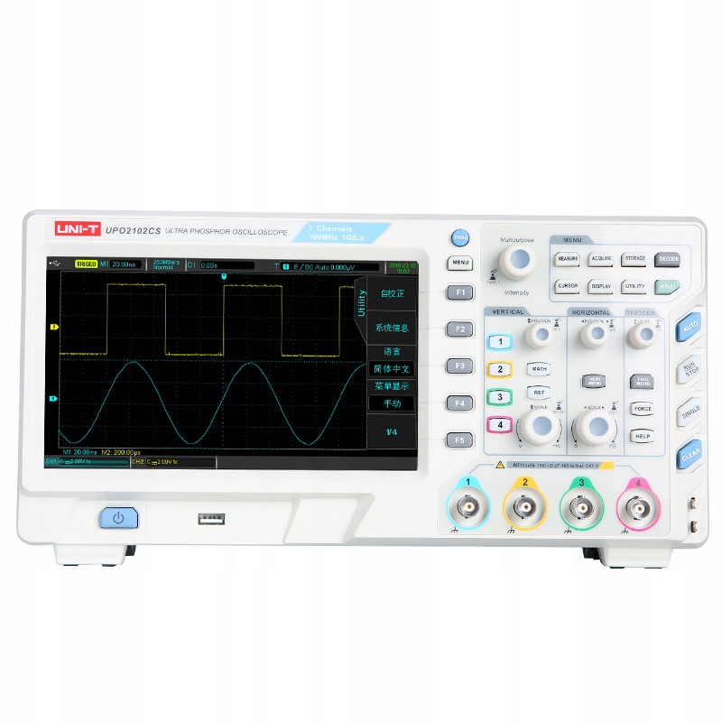 _UPO2102CS digitální osciloskop 2 x 100MHz Uni-T
