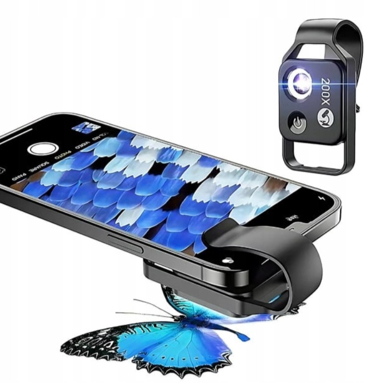 Mikroskopický objektiv pro telefon Apexel 200X (APL-MS002BK)