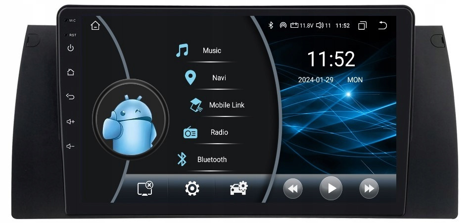 Rádio 2DIN Navigace Android Bmw X5 E53 2/32 Gb Dsp Carplay Lte