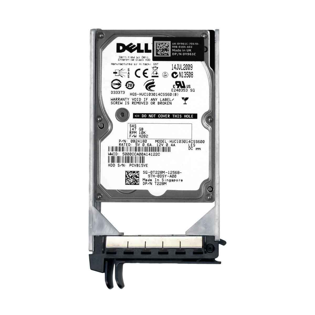 Dell 0T228M 147GB 10K 64MB SAS-2 2,5'' HUC103014CSS600