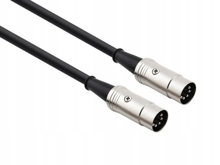 MIDI kabel 0,14 mm DIN5 DIN5 15m černý Polský Red's Music MD01150