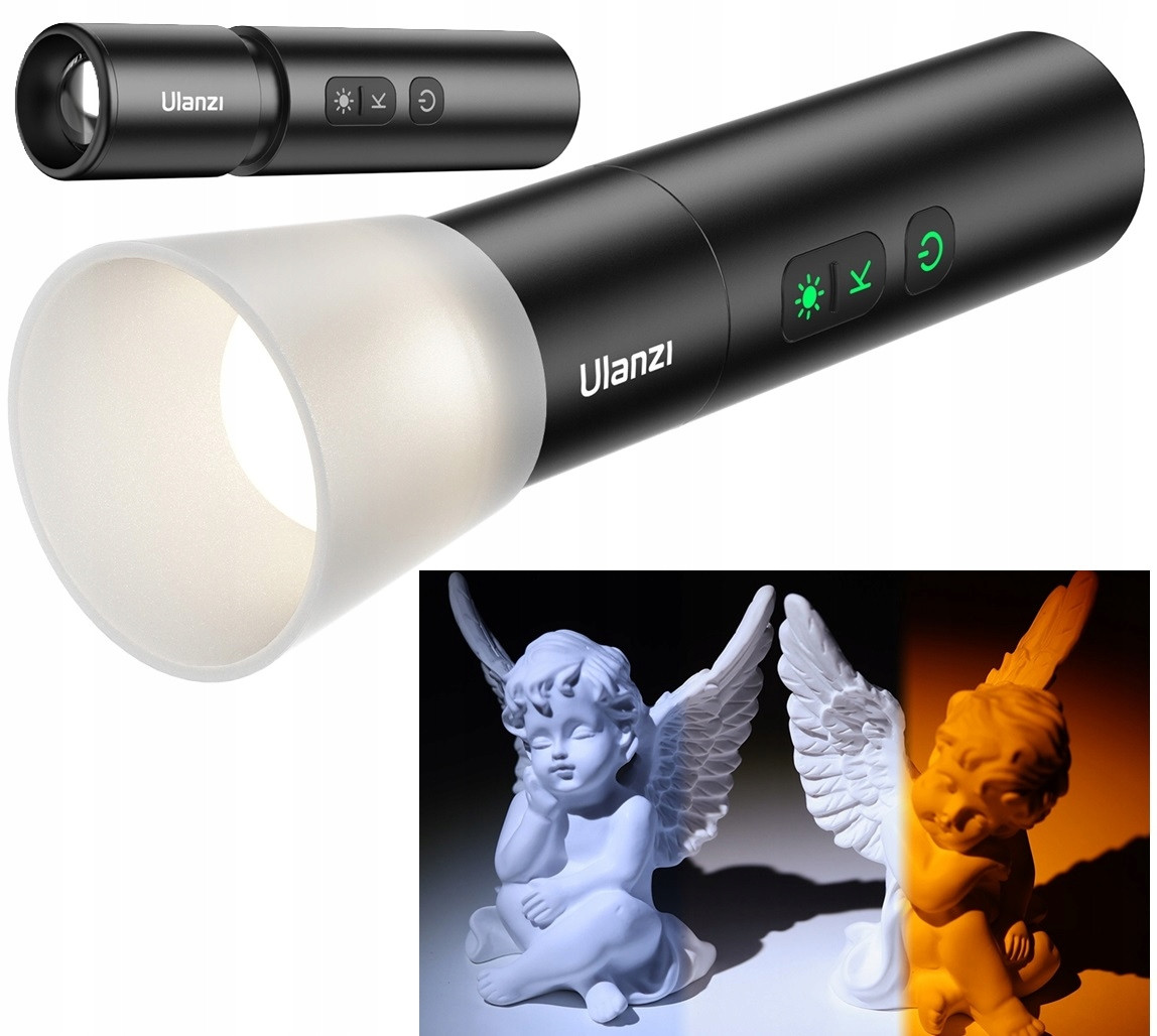 Led diodová lampa Tuba Fotografická svítilna 2000K-5500K-8000K Ulanzi LM07