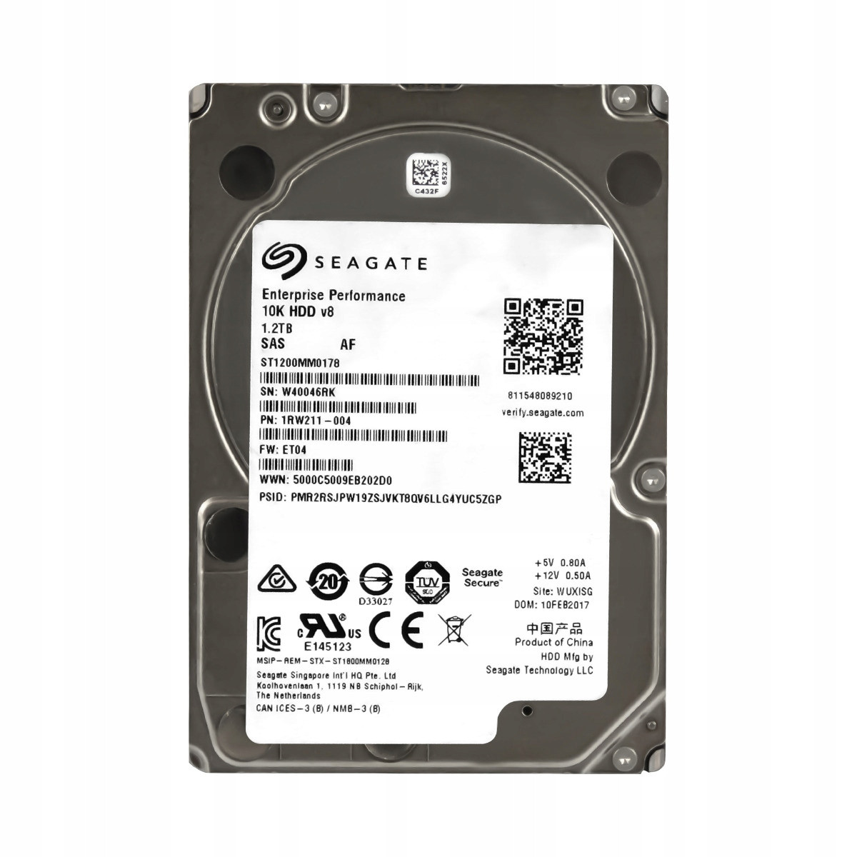 Seagate 1,2TB 10K 128MB SAS-3 2,5