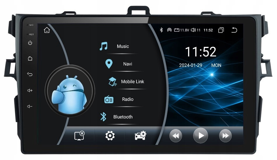 Rádio 2DIN Navigace Android Toyota Corolla 10 X 2/32 Gb Dsp Carplay Lte