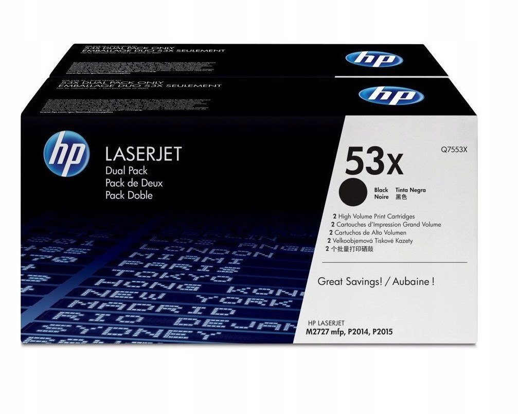 Hp Toner č. 53XD Q7553XD Black 2pack 2x7K