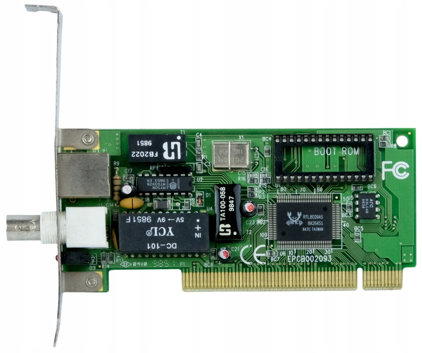 Realtek EPCB002093 Bnc RJ-45 Pci RTL8029AS