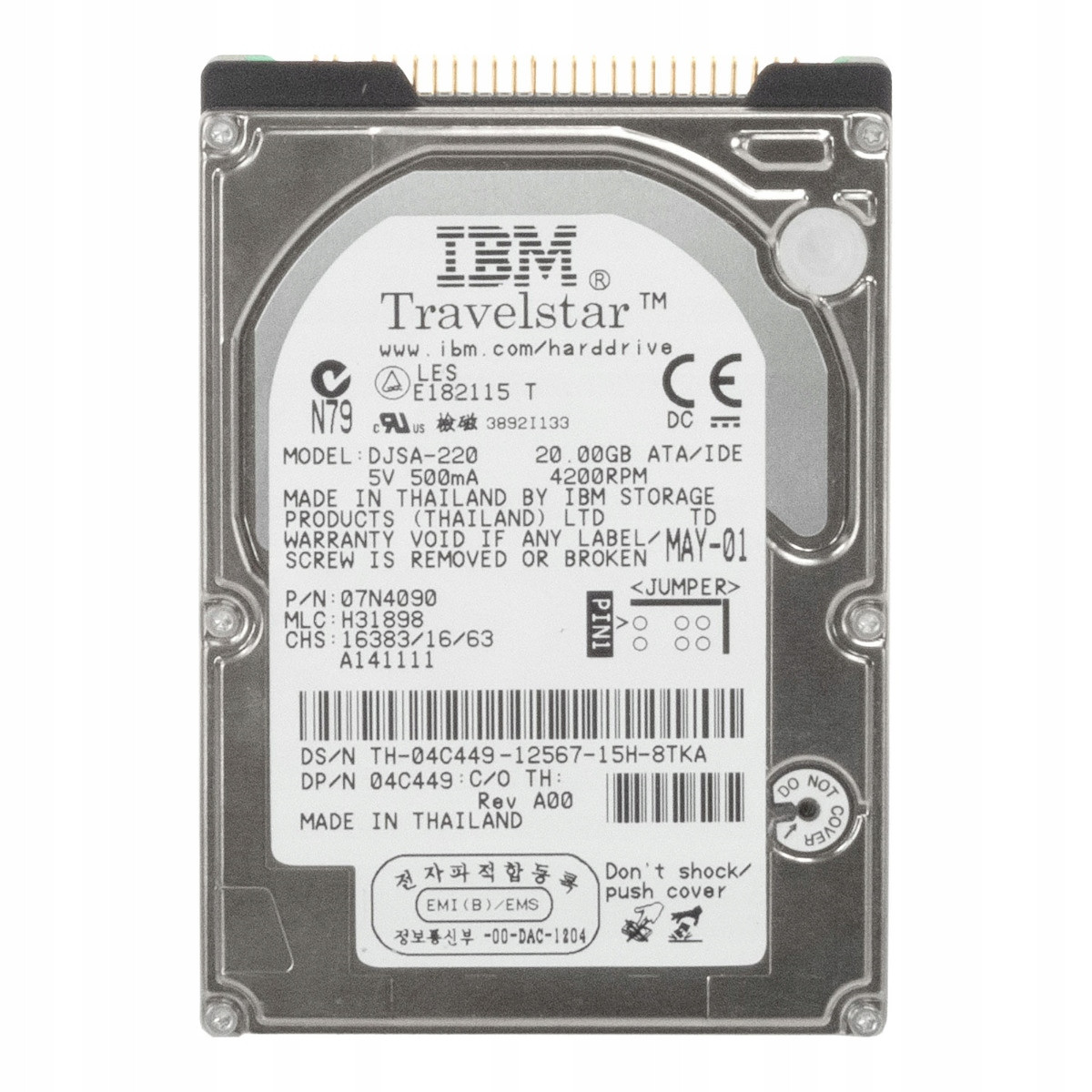 Dell 04C449 20GB 4.2K 2MB Ata 2.5'' DJSA-220