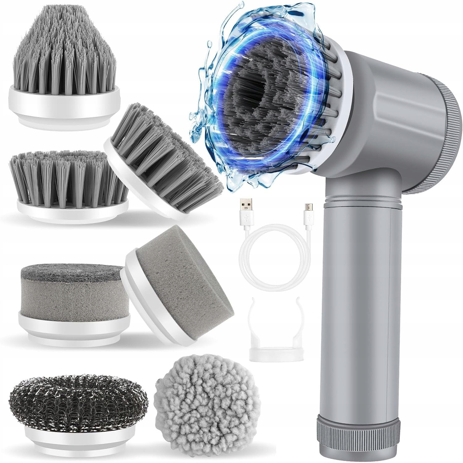 Elektrický čisticí kartáč Bezdrátový Spin Scrubber do kuchyně