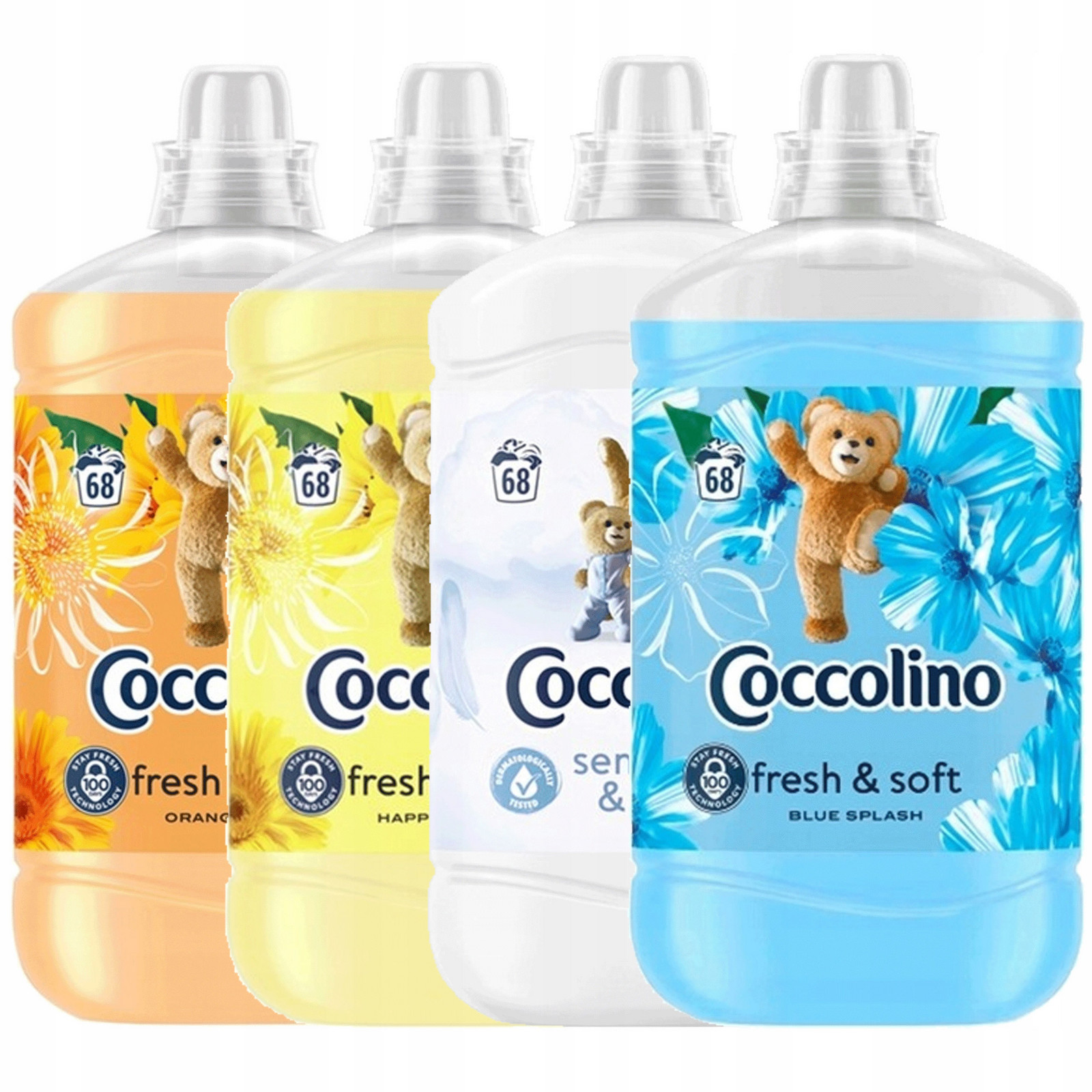 Coccolino Creations Orange Rush & Happy Yellow set 1,7l x4 MIX 6,8l