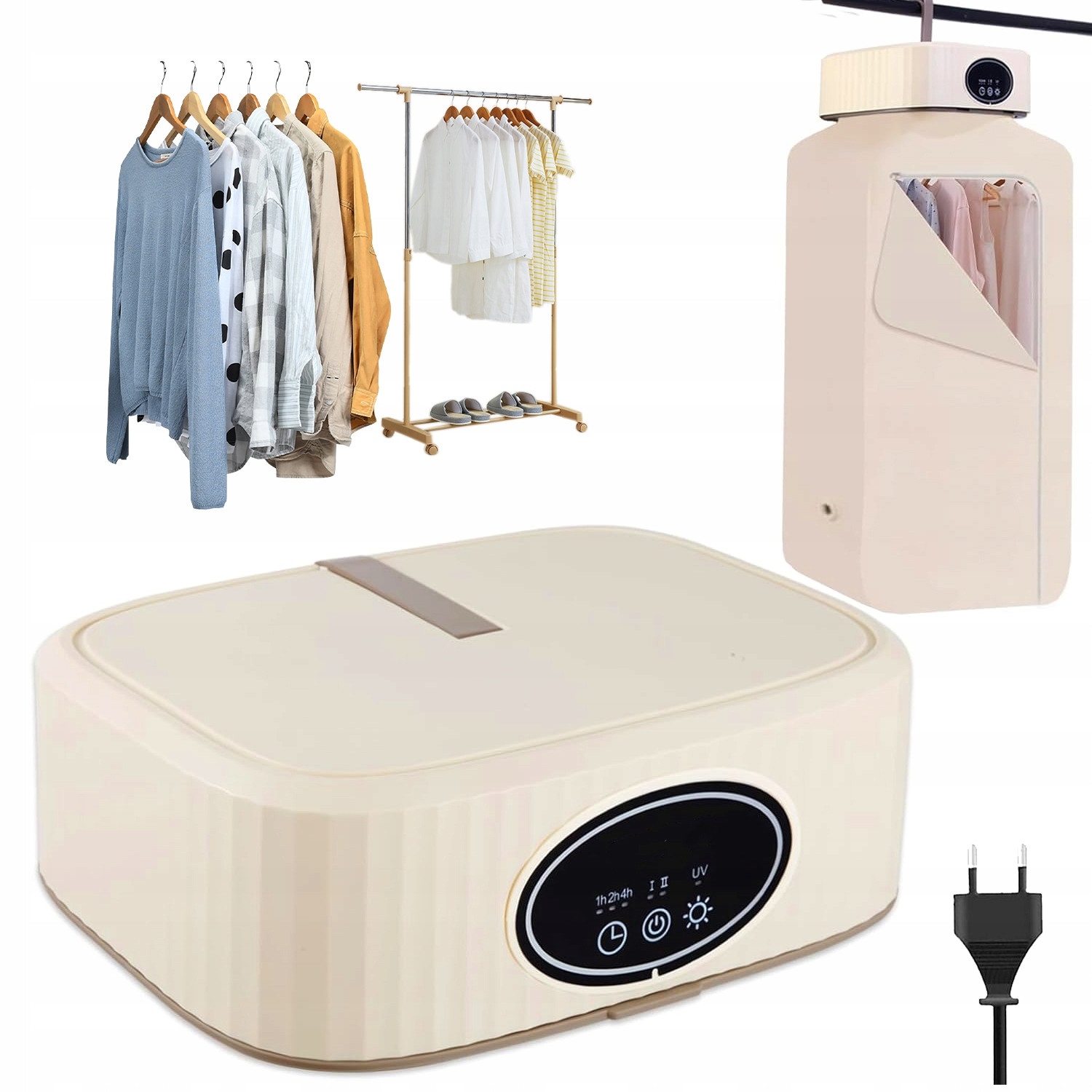 Elektrická Sušák Prádla S Časovačem Sterilizace Teplý Vzduch 600W