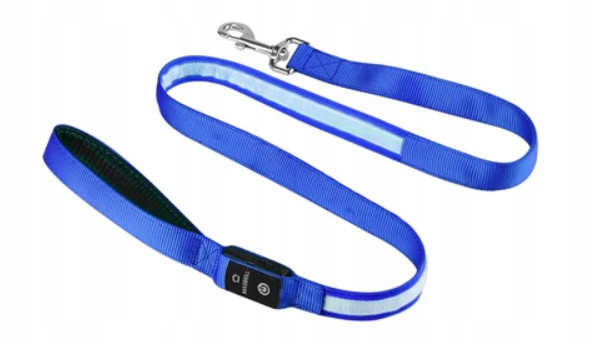 Svítící Vodítko pro psa s možností nabíjení 1,2m Masbrill