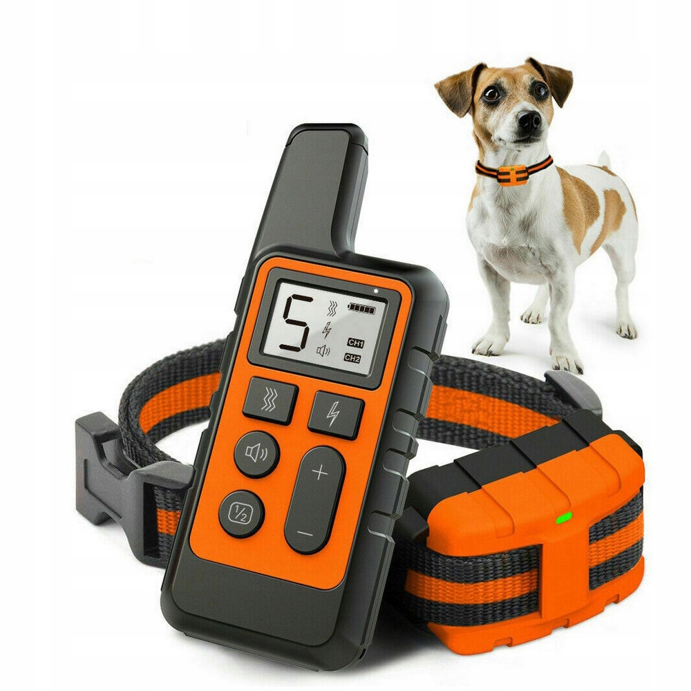 Elektrický Obojek Pro Psa Výcvikový Protištěkací Účinný 300M Dálkové Ovládání