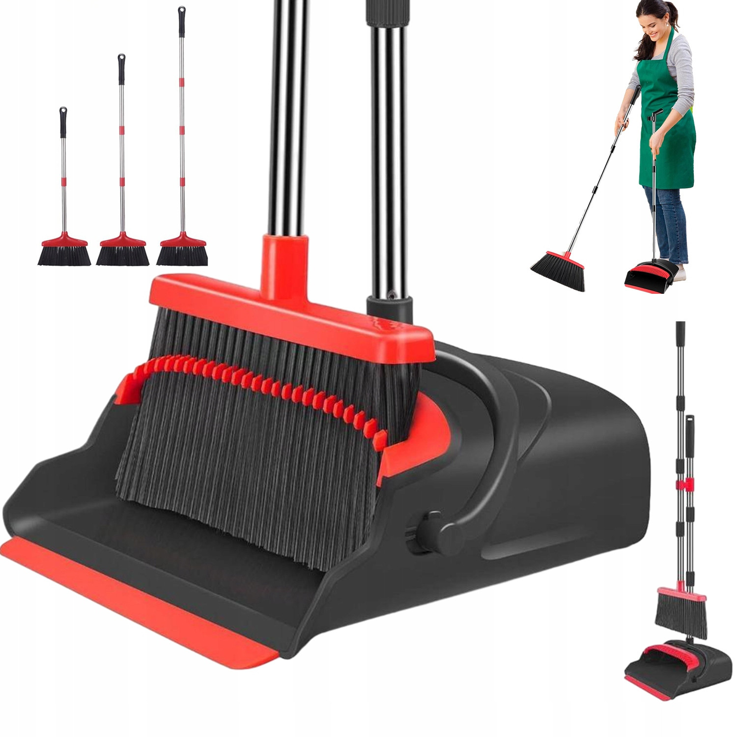 Sada Na Zametání Smetáku Z Nerezové Oceli Multifunkční Výsuvná