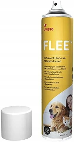 Sprej na blechy Livisto Flee eliminiert Flohe im Handumdrehen, 400 ml