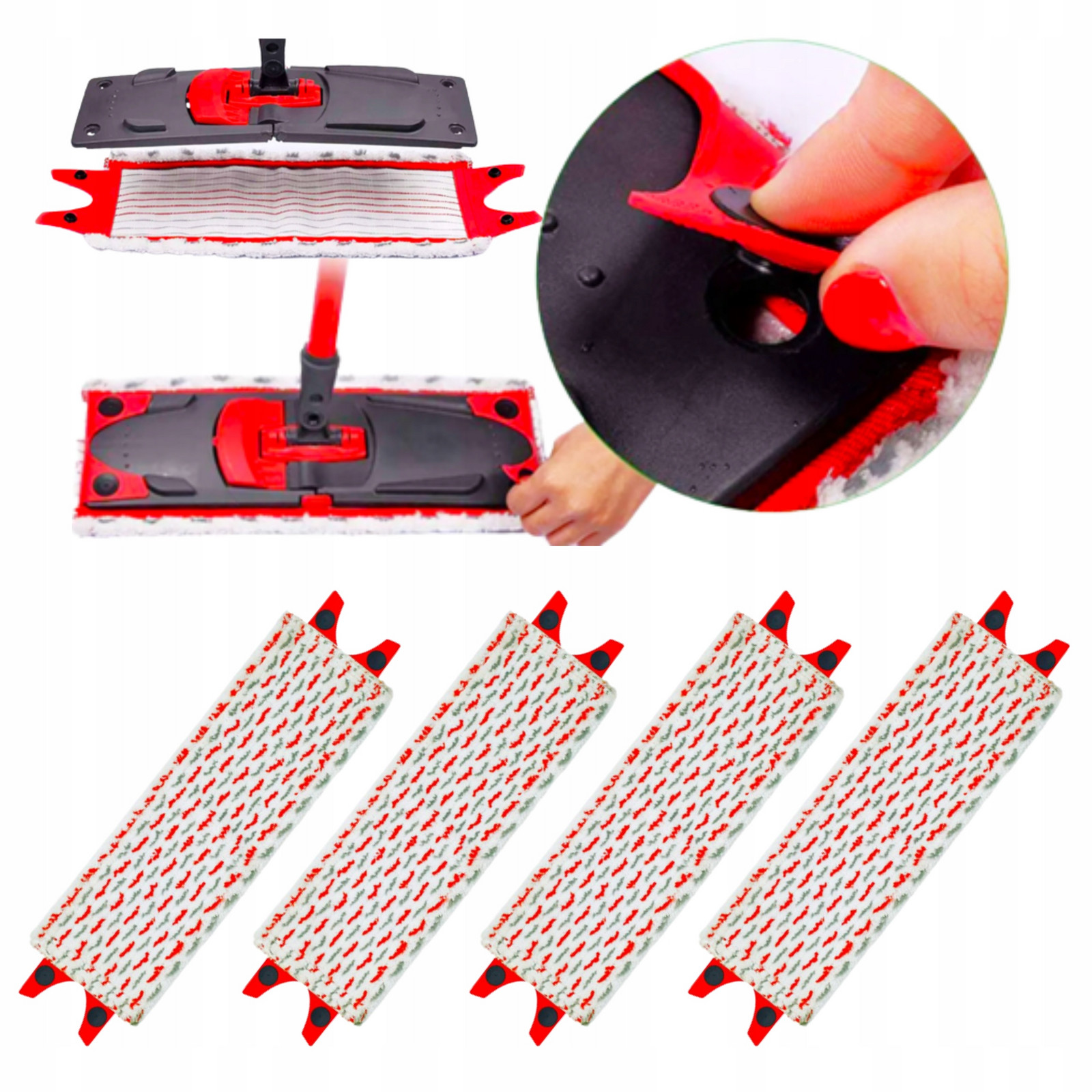 Vložka Do Mopu 4X Vileda Ultra Max XL Ultra Mat XL Náhrada Vložka Do Mopu