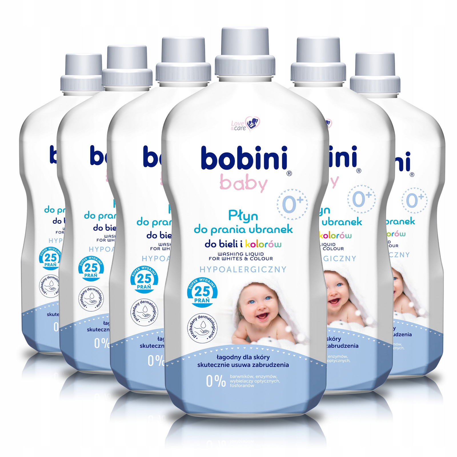 Bobini Hypoalergenní Tekutý Prací Prostředek pro Děti Barva Bílá 10,8l 150 praní