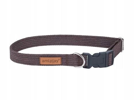 Amiplay Nastavitelný Obojek Cotton M Bronz