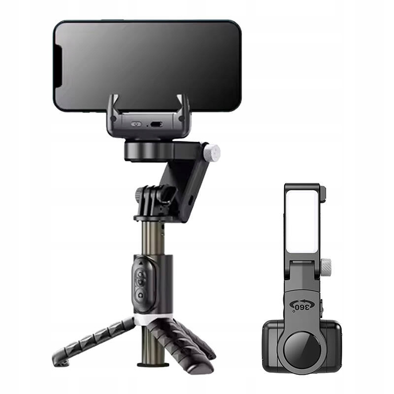 Apexel Gimbal Stabilizační stativ pro telefon Selfie Stick Bt 4.2 S Lampou