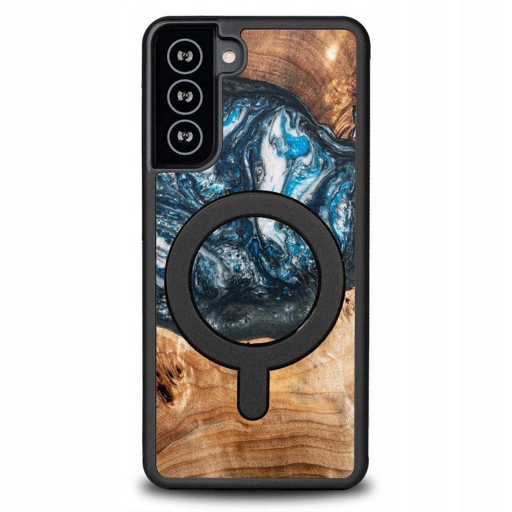 Pouzdro Bewood pro Magsafe Planeta Ze Dřeva A Pryskyřice Na Samsung Galaxy S21 Fe