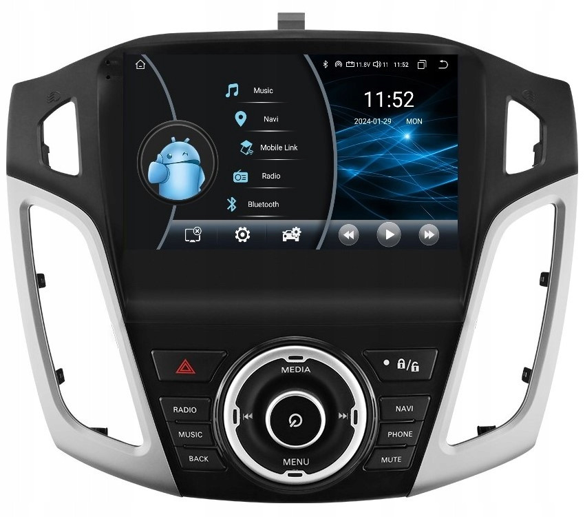 Navigace Rádio 2DIN Android Ford Focus MK3 2/32 Gb Dsp Carplay Lte