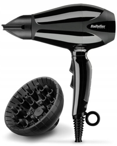 Vysoušeč Vlasů Černý S Difuzérem Silný Babyliss 6715DE 2400W