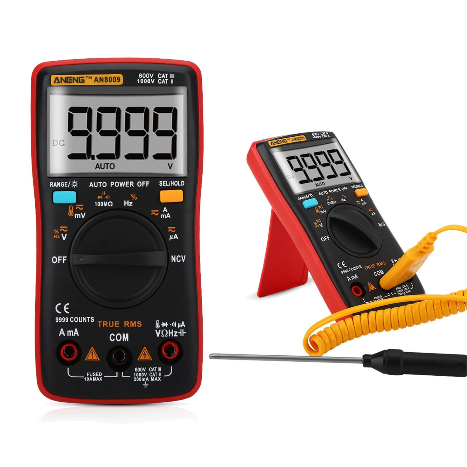 Aneng AN8009 Multimetr Měřič Proudu Digitální Elektrický LCD